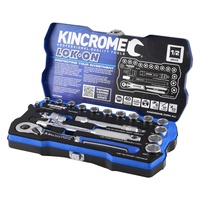 KINCROME LOK-ON™ Socket Set 18 Piece 1/2" Drive - Metric K27020
