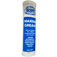 Molytec Marine Grease #2 NLGI Lithium Complex Grease, Superior Water Resistance 450g Cartridge