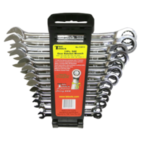 SAE Gear Ratchet Wrench Combination Set 13Pc. 1/4" - 1" T&E Tools 13013