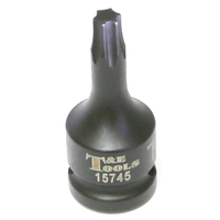 T45 1/2" Drive Torx-r Impact Sockets 60mm Length T&E Tools 15745