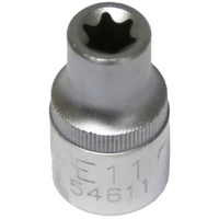 E11 1/2" Drive E-Series Female Torx Sockets (Standard Length) T&E Tools 54611