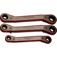 3 Piece Metric Offset Ratchet Ring Set (12 Point) T&E Tools 5573