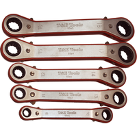 5 Piece Metric Offset Ratchet Ring Set (12 Point) T&E Tools 5575