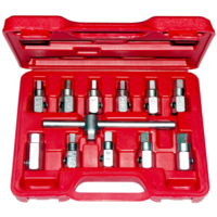 Universal Drain Plug Wrench Set T&E Tools 5690