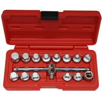 15Pc. Oil Drain Plug  Socket  Set T&E Tools 5711