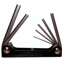 7 Blade Metric Fold Up Hex-Key Set T&E Tools 6371