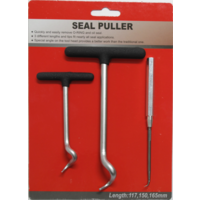 3 Piece Oil Seal, O-Ring  Puller Set T&E Tools 7526