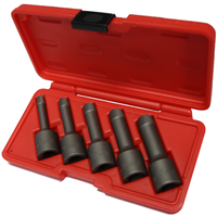 5 Piece 1/2" Drive Impact Wedge Proof Extractor Set T&E Tools 8914