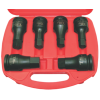 6 Piece SAE In-Hex 3/4" Drive Impact Sockets T&E Tools 98708