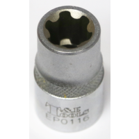 16EP x 1/2" Drive Female Torx Socket T&E Tools EP0116