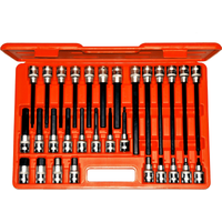 30 Piece 1/2"Dr. SAE In-Hex Bit Socket Set T&E Tools T3002