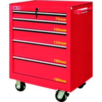 Five Drawer Ball-Bearing Rollaway Cabinet T&E Tools TE2605RC