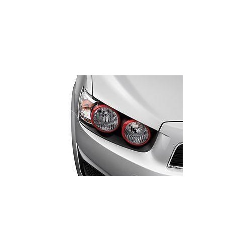 RED HEADLAMP SURROUNDS suitable for Holden TM BARINA GENUINE BRAND NEW Add some bling