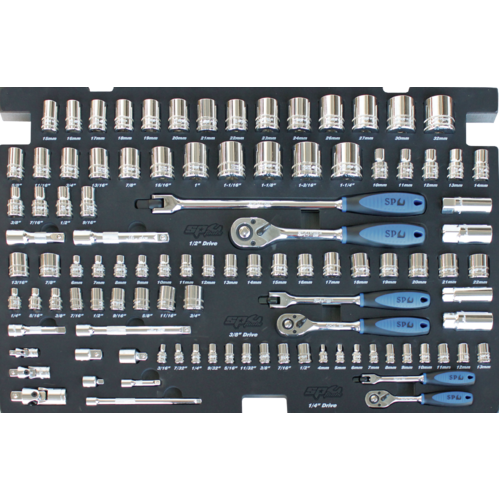 SP Tools EVA Toolkit 103 Piece Metric/SAE Socket & Accessories SP50005