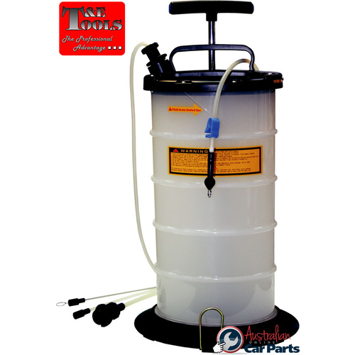 9.5 Litre Hand Operated Fluid Extractor T&E Tools QS-2095