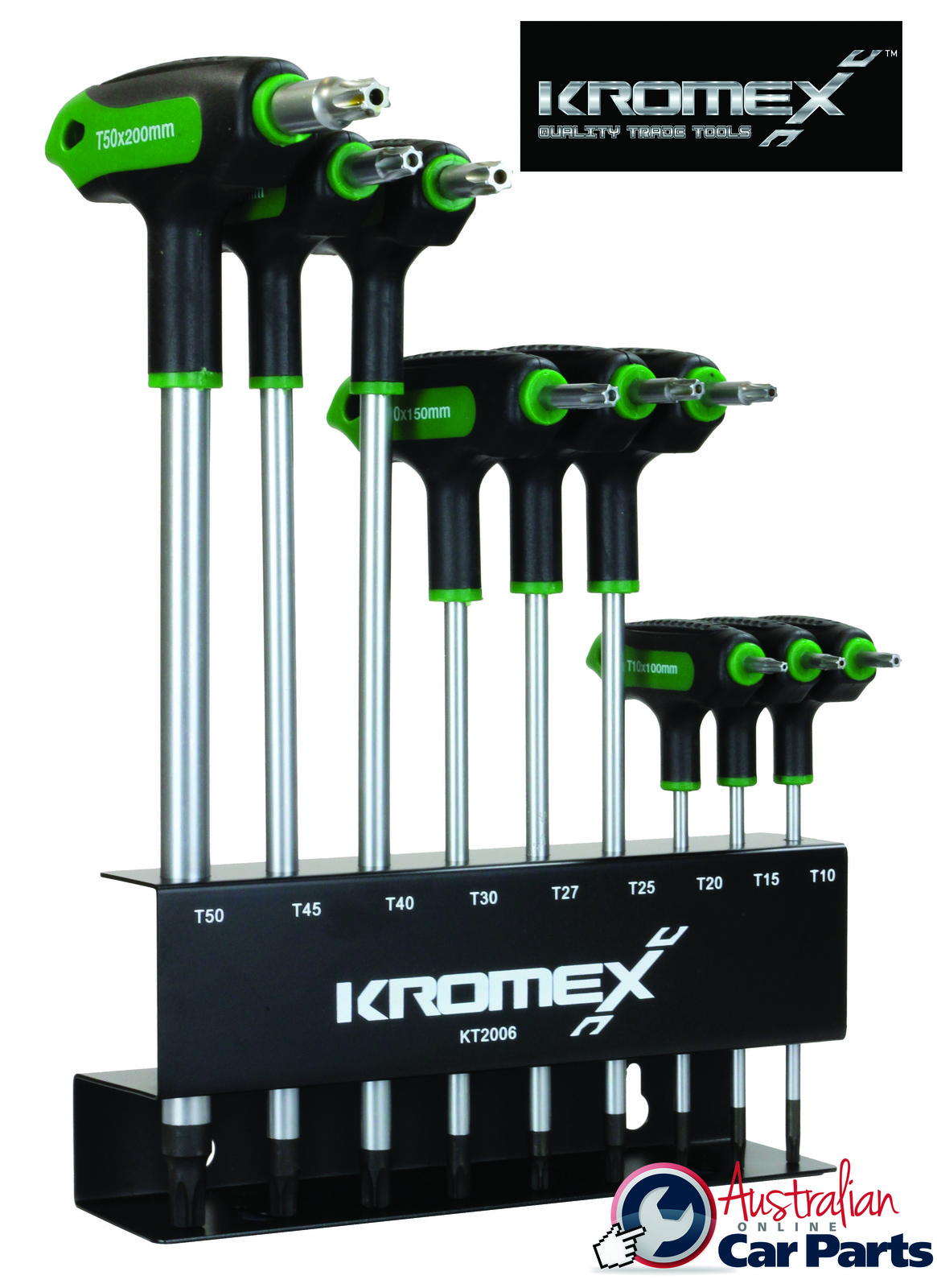Torx Set T Handle Tamper Proof Torx 9Pce Kromex KT2006 NEW automotive ...