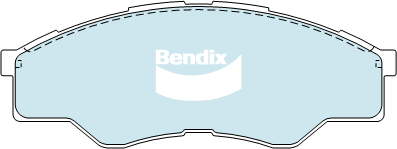 Front Disc Brake Pads TP by Bendix DB1372TP for Toyota Town Ace SBV Tarago Spaci
