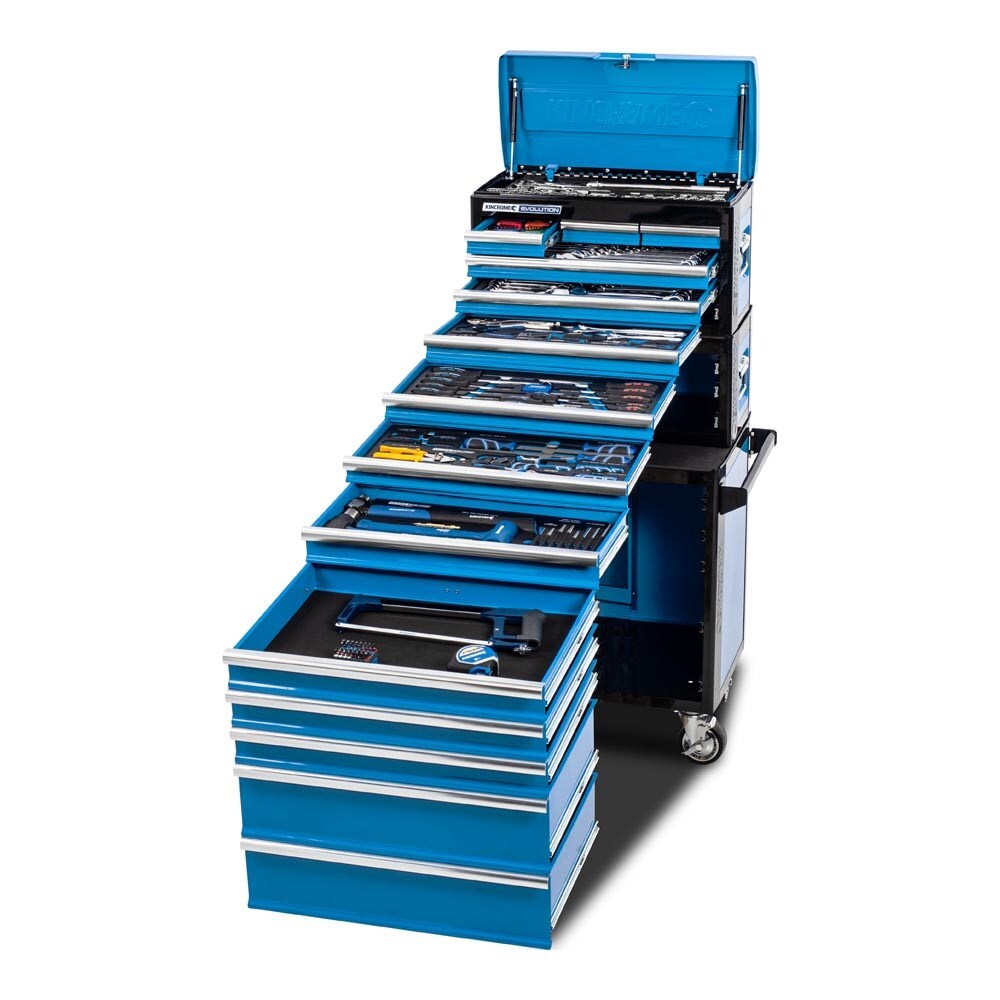 Kincrome Tool Workshop 245 Piece 14 Drawer 1/4, 3/8 & 1/2 Drive EVOLUTION  K1226