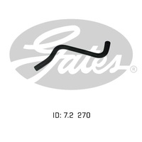 Gates Heater Hose 02-0864 for MAZDA B-SERIE BRAVO UF 1990-1999 2.6L Petrol