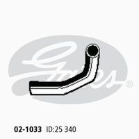 Upper Radiator Hose Gates 02-1033 for SUZUKI SWIFT 1.3L FWD PETROL