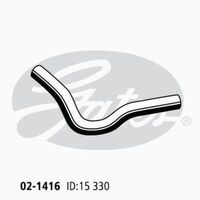 Heater Hose Gates 02-1416 for HYUNDAI TUCSON JM 2L 2004-2010 PETROL