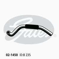 Heater Hose Gates 02-1450 for Toyota Cressida MX83 3L 1988-1993 Petrol