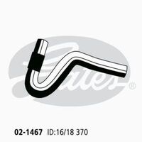 Heater Hose Gates 02-1467 for Toyota Hilux VZN167R 3.4L 2002-05