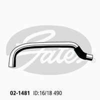 Heater Hose Gates 02-1481 for Toyota Rav4 SXA11 2L 1994-00