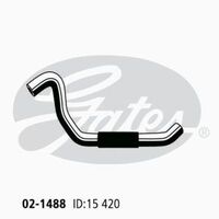 Heater Hose Gates 02-1488 for SUBARU OUTBACK BH BH9 2.5L 2000-2003 PETROL