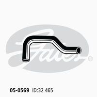 Radiator Hose Lower Gates 05-0569 for Toyota Corolla 1.3L