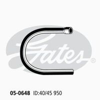 Radiator Hose Upper Gates 05-0648 for MITSUBISHI CANTER 3.3L FE 1978-1988 DIESEL