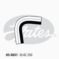 Radiator Hose Lower Gates 05-0651 for MITSUBISHI FUSO FIGHTER FM515 6.6L 1985-89 DIESEL