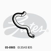 Lower Radiator Hose Lower Gates 05-0905 For JEEP MORRIS MINOR PETROL