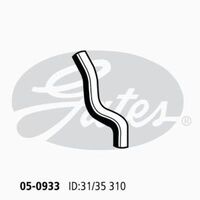 Radiator Hose Upper Gates 05-0933 for VOLVO 2.3L 1984-1986 PETROL