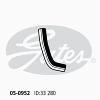 Radiator Hose Lower Gates 05-0952 for MAZDA 626 MX-6 GE 2.5L 1991-1997 PETROL