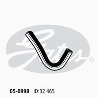 Radiator Hose Lower Gates 05-0998 for TOYOTA COROLLA KE55 1.3 1978-1981 PETROL