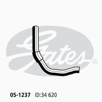 Radiator Hose Upper Gates 05-1237 for Mitsubishi Pajero NH,NJ,NK,NL SUV  24V (V45W, V25W) 3.5 Petrol 6G74,6G74