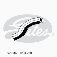 Radiator Hose Lower Gates 05-1316 for DAIHATSU FEROZA 1988-1999 PETROL