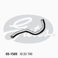 Radiator Hose Lower Gates 05-1505 for Toyota Landcruiser Prado RZJ 2.7L 1996-2002 Petrol