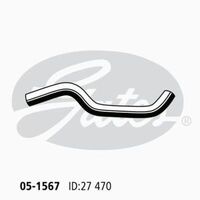 Radiator Hose Lower Gates 05-1567 for Toyota Corolla EE80 1.3L 1985-1988