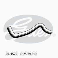 Radiator Hose Lower Gates 05-1570 for Toyota Corolla EE90 1.3L 1987-1992