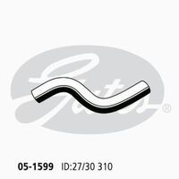 Radiator Hose Upper Gates 05-1599 for Mazda 323 Protege BJ Sedan (SP20) 2.0 Petrol FS