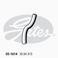 Radiator Hose Upper Gates 05-1614 for MITSUBISHI V3000 1988-1991