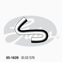 Radiator Hose Upper Gates 05-1639 for Holden Astra TS Hatchback 1.8 Petrol Z18XE