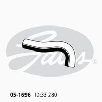 Radiator Hose Upper Gates 05-1696 for Toyota Spacia CR30 CR37 2L 1992-1996 Diesel