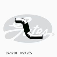 Radiator Hose Upper Gates 05-1700 for Toyota Starlet EP81 1.3L 1989-95