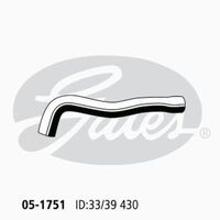 Radiator Hose Upper - Gates 05-1751 for Nissan Patrol Y61, GR_, GU Station Wagon D 4.2 Diesel TD42T