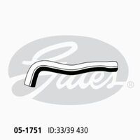 Radiator Hose Upper - Gates 05-1751 for Nissan Patrol Y61, GR_, GU Station Wagon D 4x4 4.2 Diesel TD42