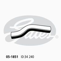 Radiator Hose Upper Gates 05-1851 for NISSAN 180 SX SILVIA S13 2L 1991-1997 PETROL