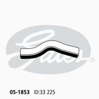 Radiator Hose Upper Gates 05-1853 for Nissan 200 SX S15 Coupe 2000 2.0 Petrol SR20DE